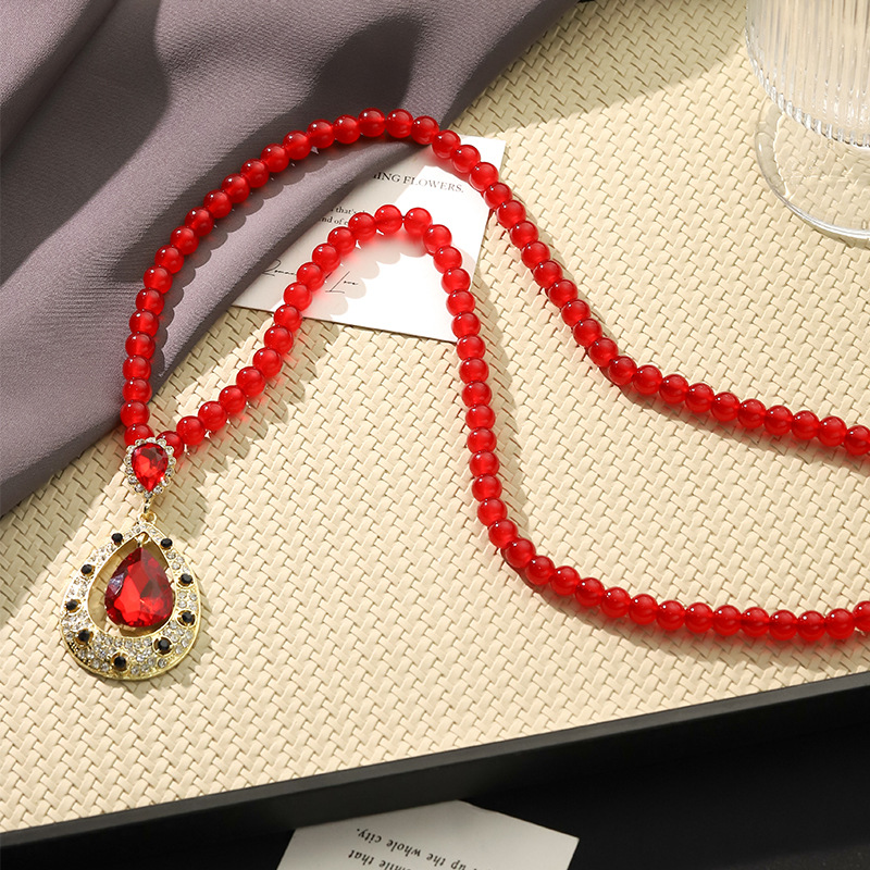 1030 Red Crystal Water Drop