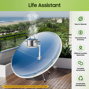 <span class=keywords><strong>Four</strong></span> <span class=keywords><strong>solaire</strong></span> parabolique haute efficacité de 1,5 m, durable, économique et à installation concentrée - Product Image 3