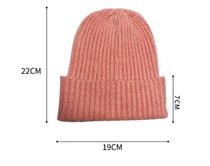หมวกบีนนี่ถักสำหรับกลางแจ้งหมวกกีฬาปักโลโก้ - Product Image 3