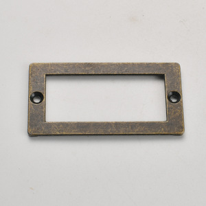 Business Card Holder Bronze Zinc Alloy Drawer <b>Frame</b> Durable Antique Style - Product Image 1