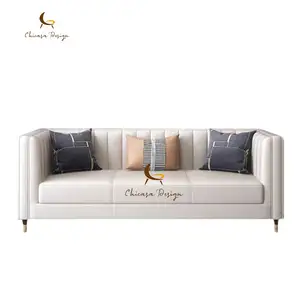 Минималистский нордический стиль благородства кожаный диван набор мебель для гостиной
