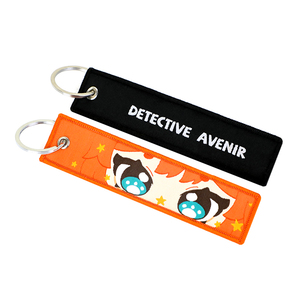 Vograce Biểu Tượng Tùy Chỉnh Thẻ Chìa Khóa Thêu Vòng Chìa Khóa Tùy Chỉnh Móc Chìa Khóa Vải Dệt Nhãn Hiệu Nhãn Dệt Keychain - Product Image 6