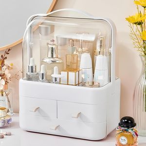 Sesame Factory Direct Supply Plastic Desktop Finishing <b>Box</b> with Handle and Drawer Design Makeup & Jewelry Organizer - Product Image 4