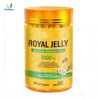 Gélules de Gelée Royale Naturelle 1000mg 10-HDA pour le Soutien Immunitaire, la Fertilité, la Vitalité, le Bien-être du Foie et de l'Estomac – Vente en Gros