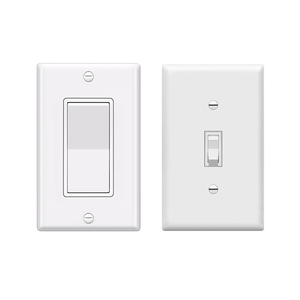 Ul được liệt kê 120/277V trang trí mái chèo Rocker chuyển đổi thay thế trắng Tường Ánh Sáng Thiết bị chuyển mạch khu dân cư - Product Image 1