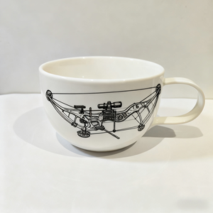 Mug à café en céramique fait main - Design d'arc à poulies de tir à l'arc peint à la main - Cadeau de vacances parfait - Product Image 6