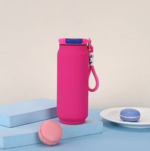 Nouvelle tasse isotherme en acier inoxydable 304 pour usage extérieur, avec cordon amovible, couleur unie, corps droit, pour l'eau quotidienne et le Nouvel An - Product Image 6