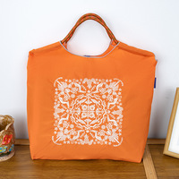 Sac fourre-tout ouvert KELAI, nouvelle collection été, avec broderie dense sur toute la surface, forme oreiller, en nylon imperméable