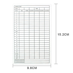 Papier de <span class=keywords><strong>carte</strong></span> de score de pratique de <span class=keywords><strong>golf</strong></span> en plein air durable avec plaque de cuivre Accessoires et fournitures de parcours de <span class=keywords><strong>golf</strong></span> - Product Image 5
