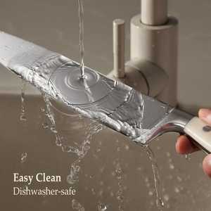 Juego de 14 cuchillos de cocina con bloque, cuchillos de chef de acero inoxidable de alto carbono con mango completo y bloque, afilador de cuchillos, cuchillo para carne - Product Image 3