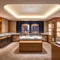 Conception d'intérieur de bijouterie sur mesure, aménagement complet de boutique de détail avec vitrine à bijoux, solution clé en main