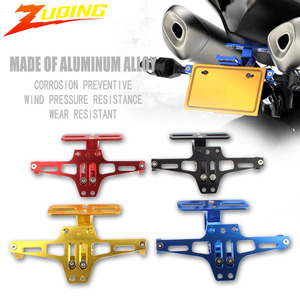 Support de plaque d'immatriculation en alliage d'aluminium réglable Zuqing Cnc pour Yamaha <span class=keywords><strong>Bmw</strong></span> <span class=keywords><strong>R25</strong></span> R3, accessoires de moto - Product Image 1