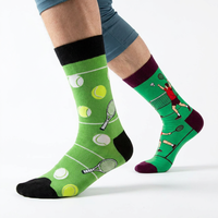 Chaussettes unisexes à motifs multisports, chaussettes fantaisie pour le basketball, le football, le golf, le tennis, en coton, chaussettes décontractées, logo personnalisé, OEM, cadeau