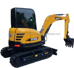Mini-excavatrice hydraulique Sany 35u de 3,5 tonnes de la marque chinoise Sany, avec composants moteur et pompe, poids opérationnel de 3,5 tonnes, à vendre - Product Image 1
