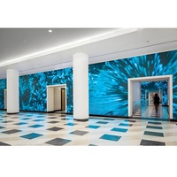 Layar LED Indoor Fine Pitch P1.25 P1.56 Sambungan Tanpa Celah untuk Video Wall LED Ruang Rapat Museum