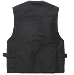 Gilet da <span class=keywords><strong>uomo</strong></span> personalizzato <span class=keywords><strong>nero</strong></span> in rete senza maniche per sport all'aperto, caccia, pesca e fotografia - Product Image 2