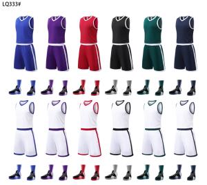 Benutzer definierte und OEM V-Ausschnitt Mesh Quick Dry Basketball Uniformen Sportswear Training Wear Basketball Jersey - Product Image 2