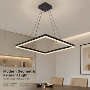 Luminaire suspendu moderne en aluminium, anneau LED dimmable, télécommande, tricolore, hauteur réglable pour salle à manger, salon - Product Image 2