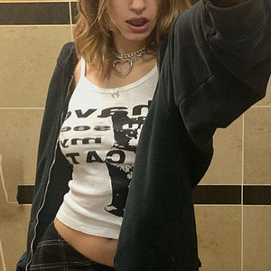 <span class=keywords><strong>Camiseta</strong></span> sin mangas estampada de verano para <span class=keywords><strong>mujer</strong></span>, estilo retro urbano, sexy, con <span class=keywords><strong>tirantes</strong></span>, para chica atrevida - Product Image 5