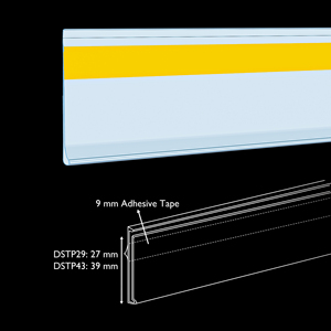 Siêu thị giá nhãn chủ hiển thị Dải Kệ PVC nhựa Dải dữ liệu nhựa PVC Clips dữ liệu-<span class=keywords><strong>Strip</strong></span> - Product Image 6