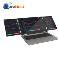 CoreNest Nuovo Laptop 2026 con Triplo Schermo Pieghevole, Intel Core I5 12450H, PC Portatile Workstation per Trading e Codifica