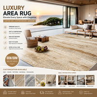 Tapis épais de qualité supérieure, fabriqué à la machine, lavable, antidérapant, pour hôtel, villa, salon, chambre à coucher