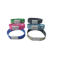 Pulsera de Tela Elástica con NFC/RFID Pasivo Personalizada para Control de Acceso a Eventos, Venta al Por Mayor, Seguridad, Seguimiento de Actividad Física