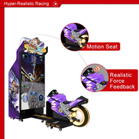Machine de jeu d'arcade de course de moto Storm Rider X avec écran LCD 4K de 85 pouces, construction métallique, langue anglaise