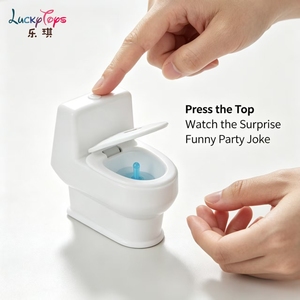 Cadeaux et jouets créatifs unisexes en plastique pour le poisson d'avril : petite toilette à jet d'eau pour farces et tours - Product Image 6
