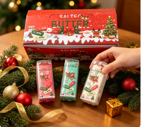 Jouet Squishy Noël en forme de beurre, à remontée lente, craquant, anti-stress, sensoriel, cadeau de Noël
