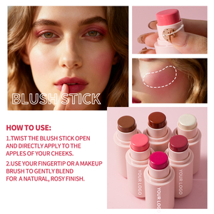 Stick Multiuso per Trucco Idratante Levigante Contouring Illuminante <span class=keywords><strong>Blush</strong></span> Luminoso da Viaggio - Product Image 3
