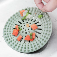 Crépine de vidange en plastique durable, flexible et multicolore, attrape-cheveux pour lavabo, baignoire et douche