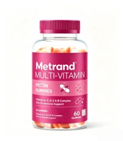 Gummies multivitaminées à la pectine pour femmes Metrand, vitamines A, C, D, E, complexe B et zinc, soutien immunitaire, 60 unités, complément alimentaire