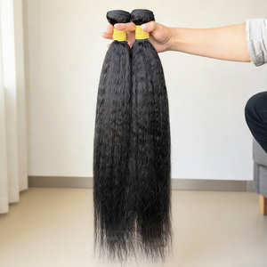 ผมตรงแบบหยิกธรรมชาติจากอินเดีย ขนาด 10"-36" มีสินค้าในสต็อก ผมมนุษย์แท้แบบดิบ ไม่ผ่านการแปรรูป ขายดี - Product Image 5