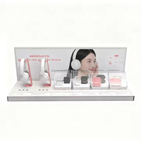 Support d'affichage portable en acrylique pour écouteurs Bluetooth à LED, personnalisé et écologique, pour comptoir de magasin de détail