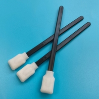 Hisopo de espuma rectangular sin pelusa con mango negro 707 para limpieza de coches, detallado y limpieza de impresoras
