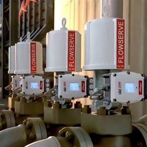 Válvula de control angular lineal FLOWSERVE MARK ONE, válvula de cilindro de resorte, actuador neumático, posicionador de válvula Flowserve, proveedor - Product Image 2