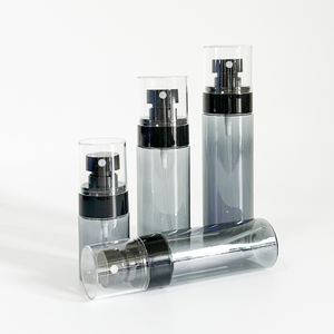 Empty Fine Mist 120ml Round PET Plastic <strong>Perfume</strong> Toner Black <strong>Spray</strong> <strong>Bottle</strong> Screw Cap 30ml 60 80 100 ml - Product Image 3