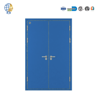 Porte coupe-feu double à battants en acier KaiYu contemporaine, épaisseur 50/70/90mm, prix fabricant pour solutions de projets et entrepreneurs en gros