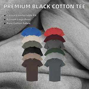 T-shirt décontracté pour homme en coton 100% 150 GSM à col rond et manches courtes avec logo imprimé personnalisé – Vente en gros - Product Image 2