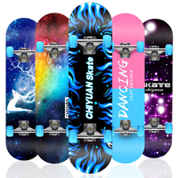 Ventes chaudes de skateboards personnalisés fabriqués en Chine avec des roues colorées, vente en ligne de skateboards pour enfants, équipement de fitness