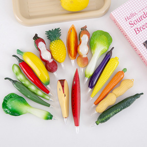 Stylo à bille créatif de simulation transfrontalière de fruits et légumes pour étudiants Papeterie Prix de Noël Cadeau final en forme d'animal - Product Image 3