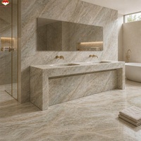 Grande dalle de quartzite Taj Mahal naturel moderne pour plan de travail de cuisine, îlot, lavabo de salle de bain, sol de chambre, mur de cheminée, hall d'hôtel