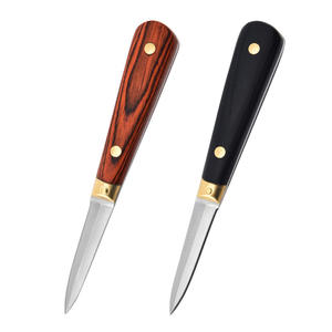 オイスターシャッキングナイフウッドハンドルステンレス鋼オイスターナイフシーフードツールスカロップシェルナイフ卸売オイスターシャッカーオープン - Product Image 6