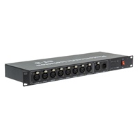 BHA ST-8 Répartiteur DMX512 8 voies avec isolation photoélectrique et amplificateur de signal, 1 entrée 8 sorties, pour éclairage de scène, Nouveauté