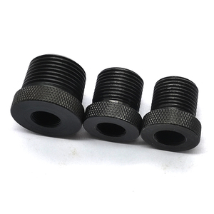 Nouvel adaptateur de filtre à huile automobile 1/2-28 3/4NPT en acier au carbone A3 usiné CNC, moleté diamant, antidérapant, filetage personnalisé universel - Product Image 2