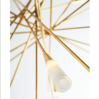 XZ Custom Nordic Simplicity Living Comedor Dormitorio Hotel Luces colgantes Accesorios de iluminación Luxury Modern Brass Chandelier