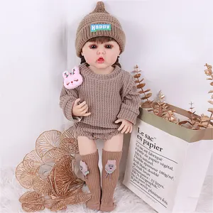 Set regalo di natale per bambini sacchetti Reborn En Silicone bambole rinate in Silicone Boneca barbie Reborn bambole Bebe