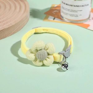 Safety Release Breakaway Safety Buckle Cute Floral <b>Pet</b> <b>Collars</b> with Bells <b>Collars</b> for Small Cats - Product Image 5