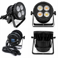 Lampu Par LED COB Dual White 4x50W IP65 Tahan Air 3000K 6500K Pencahayaan Panggung Dengan Kontrol DMX512 untuk Acara Panggung Luar Ruangan